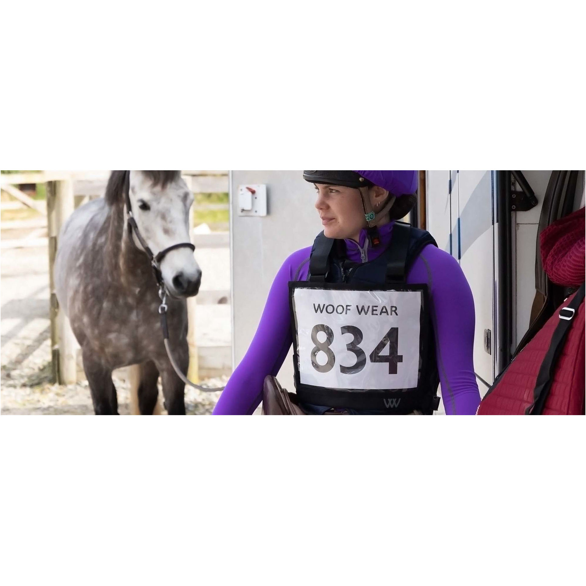 Woof Wear Event Number Bib WS0025 - Black